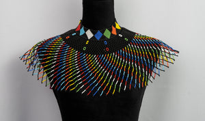 African  Beaded Cape  Necklace