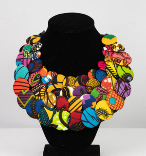 Odo African print  necklace