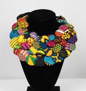 Odo African print  necklace