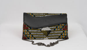 African Handmade Clutch with chain