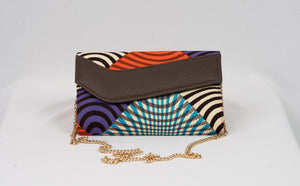 African Handmade Clutch with chain