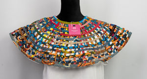 African Print  Cape  Necklace