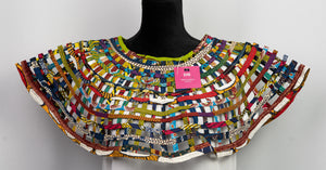 African Print  Cape  Necklace