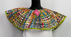 African Print  Cape  Necklace