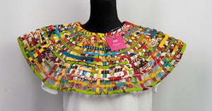 African Print  Cape  Necklace