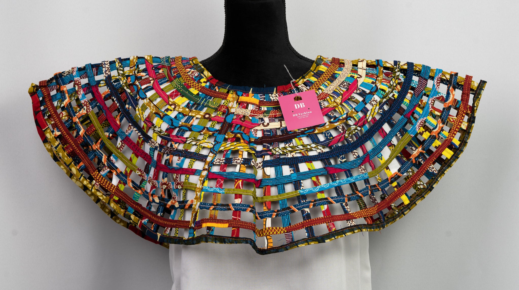 African Print  Cape  Necklace