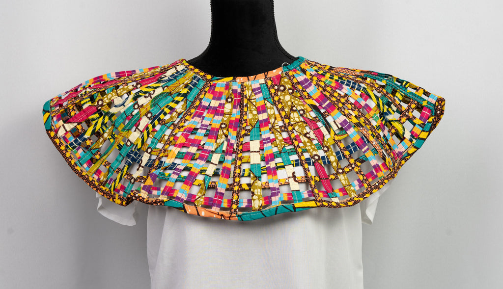 African Print  Cape  Necklace