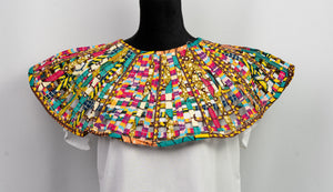 African Print  Cape  Necklace