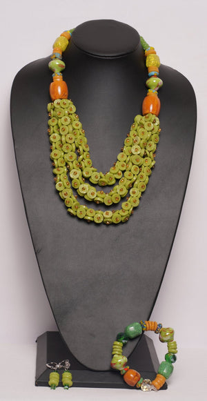 African Beaded Jewelry set