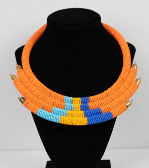 African Beaded Necklaces, African beaded jewelry, Maasai necklace, Zulu necklace, Beaded necklace, African necklace