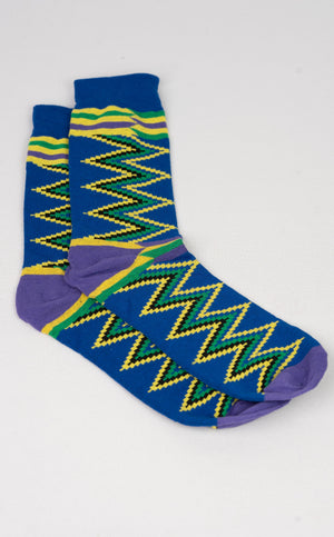 Premium Quality African Dashiki Pattern Socks for Dress or Casual Novelty | 3 Pack Bundle No. 1